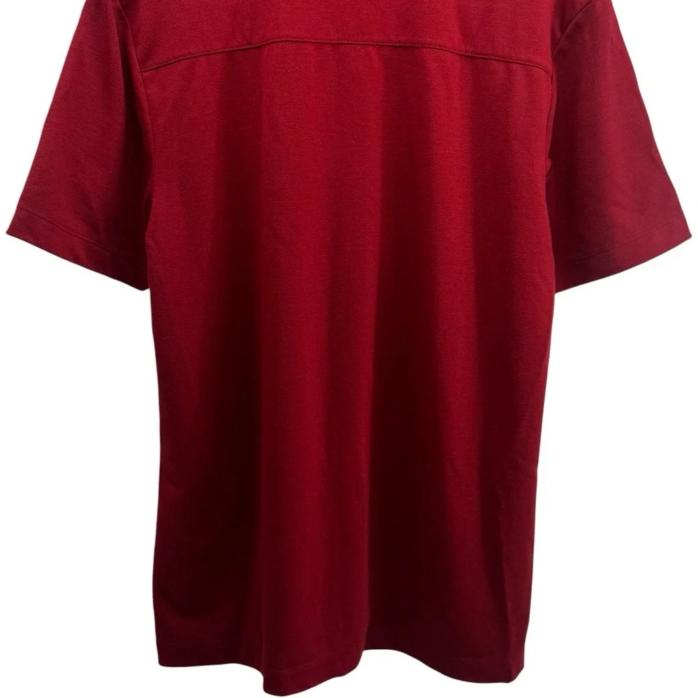 Banana Republic Red Short Sleeve Button up Capsule Comfort Everyday‎ Career M